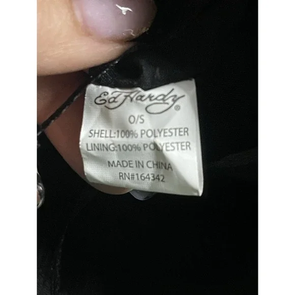 Ed Hardy Loves Kills Slowly Logo Adjustable Bucket Hat Unisex New - Picture 4 of 7